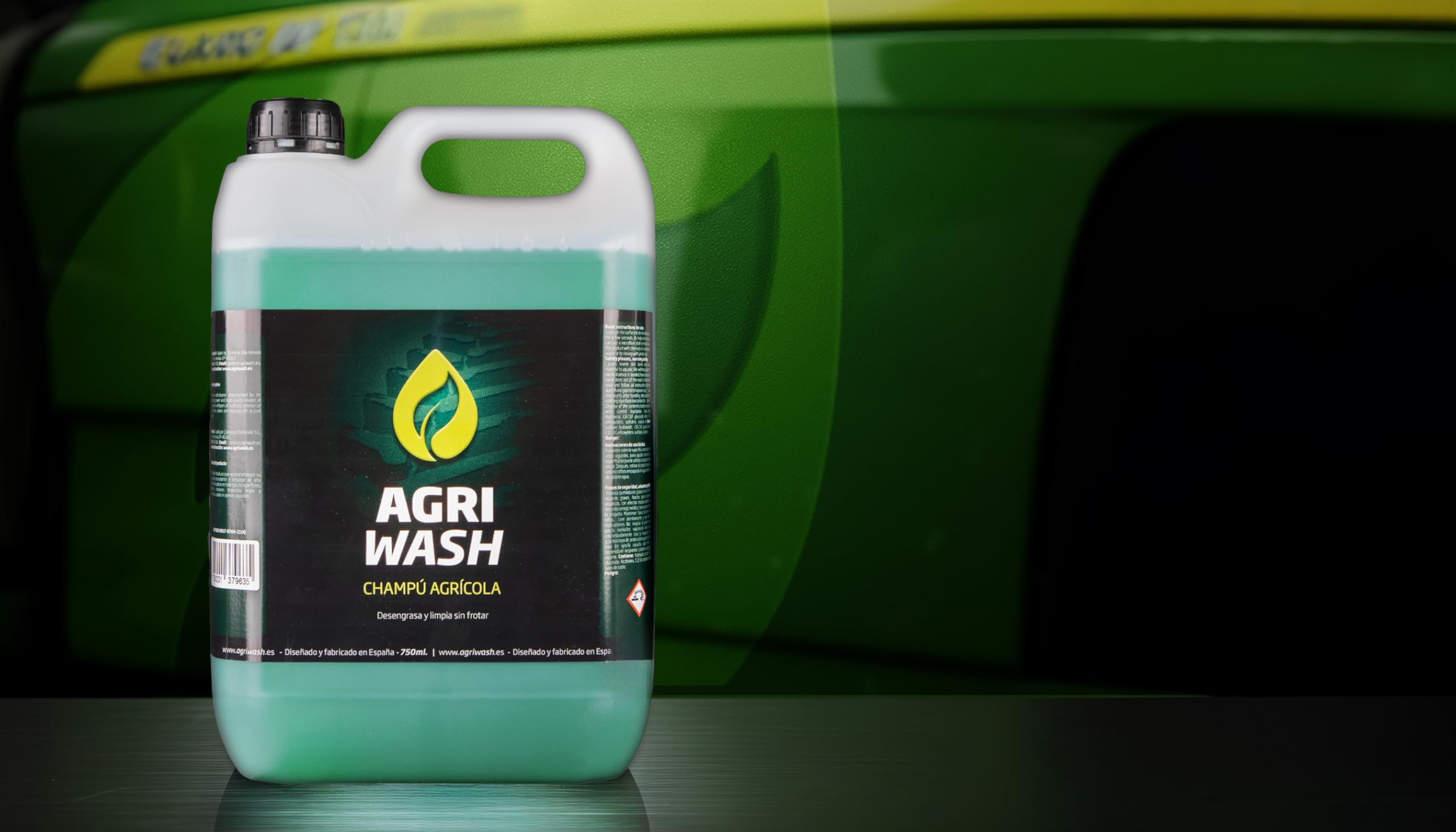 Limpiador de Maquinaria Agrícola AGRIWASH 5L. Limpiador de Tractores, Todoterrenos, Quads y Aperos Agrícolas con efecto "SNOW FOAM"
