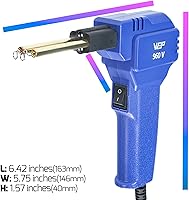 Vista 3 de Kit de soldador de plástico WEP 960-V 110V con luces LED con 200 grapas calientes y alicates para soldadura de plástico de parachoques de coche