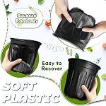 Paquet de 50 1 Pots de chambre de bébé de plantes de Gallon, pots de plantes en plastique avec trous de drainage et 100Pcs Etiquettes végétales, Souples graines de fleurs réutilisables durables Pots de départ pour les plantes, les coupes, la transplantation