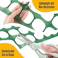 Vista 6 de Houseables Cercado, Valla temporal, Valla de nieve, 4x100' pies, 10.55 lb/rollo, Cercado de plástico verde, Red de ciervos, Rollo de malla