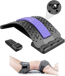 HAIYA Back Stretcher, Multi-Level Bridge Shaped Lumbar Stretcher Device, Back Massager with Magnetic Acupressure Points, P...