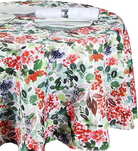 EHouseHome Mantel Cornelia para interiores y exteriores, resistente al agua, a prueba de derrames, diseño floral, para cocina, fiestas, vacaciones,