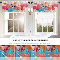 Vista 203 de Cenefas de cocina modernas con patrón de cobre marrón dorado para ventanas, cenefas opacas abstractas de marcas de arañazos y cortinas opacas