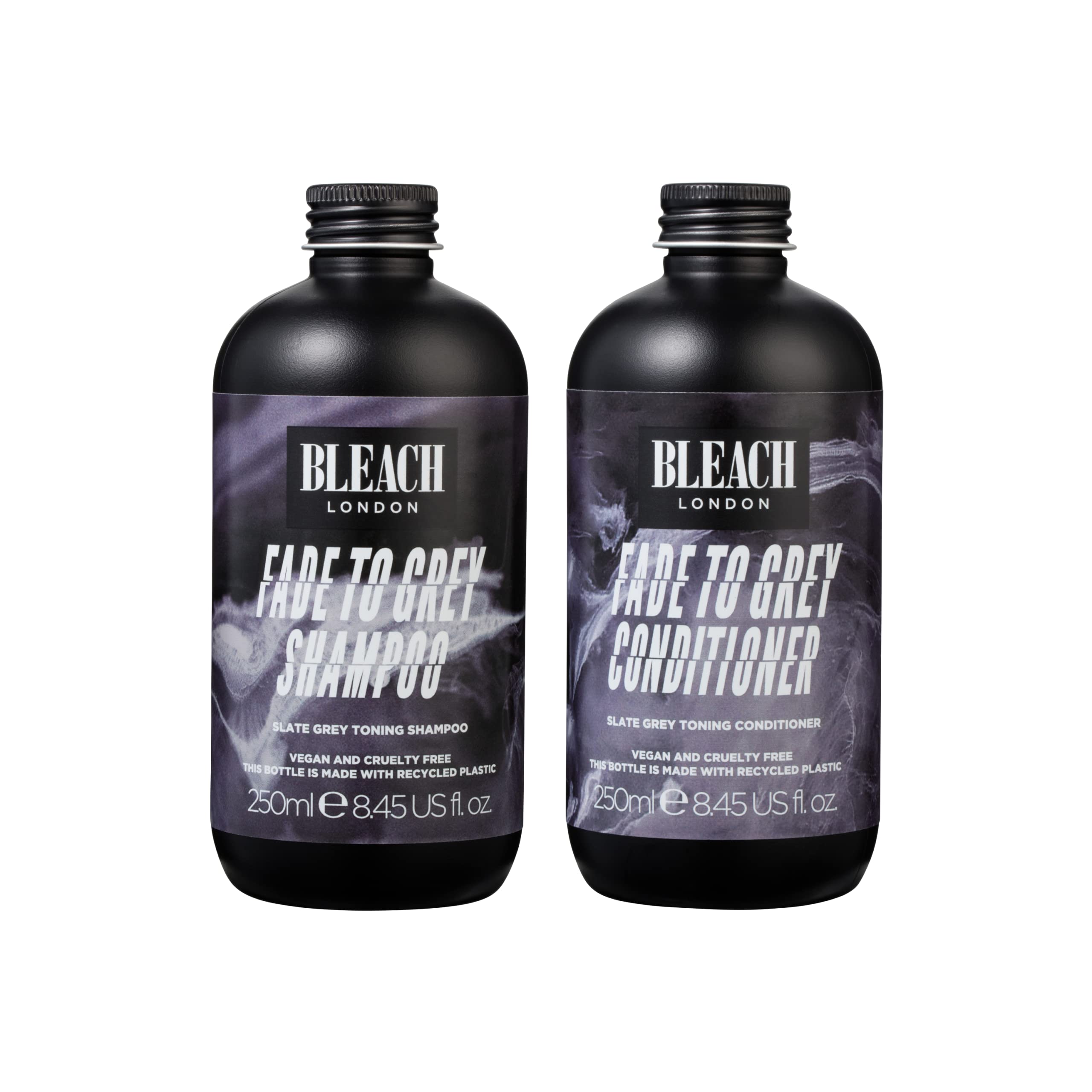 Bleach London Fade to Grey Shampoo Conditioner Charcoal Set 2x 8.45 fl oz