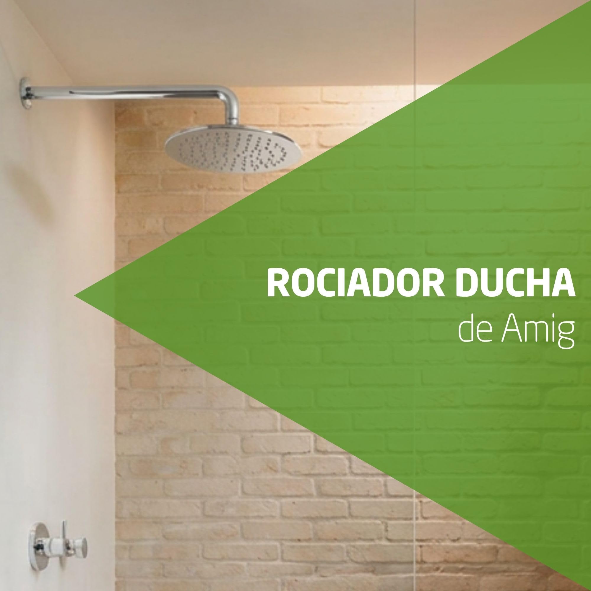 Amig rociador ducha BOROB Ø25 cm acero inoxidable cromado