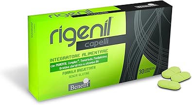 BENEFIT RIGENIL COMPRESSE INTEGRATORE ALIMENTARE il primo anti età per il capello 30 compresse