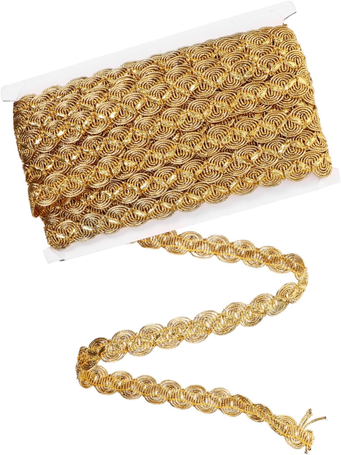 TEHAUX Multi-Function Sequin Trim Ribbon Delicate Cuttable Costume Trim for Sewing Embellishments and Craft Projects Light