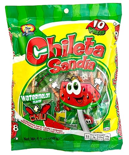 Paleta de sandía y chile, chileta sandia