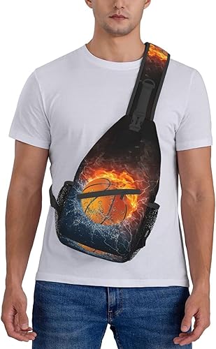 Miniatura 7 de Baloncesto cruzado bolsa de pecho al aire libre deporte bandolera bandolera mochila viaje senderismo bolsa de pecho mochila para mujeres hombres,