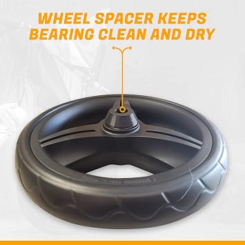 Front Wheels and Tires Compatible with Baby Jogger City Select and Premium Strollers (not Mini GT or LUX), set of 2