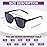 CHOFILORD 6 Pack Fashion Reading Glasses for Women Men Blue Light Blocking Oversized Square Readers with Spring Hinge (2 Black & 4 Colorful, 1.5)