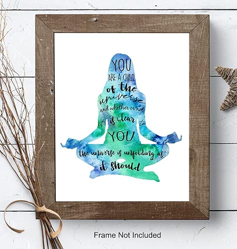 Miniatura 9 de Arte de pared de acuarela sin marco de meditación zen, regalo para entusiastas del yoga o el zen, decoración elegante para el hogar o el estudio,