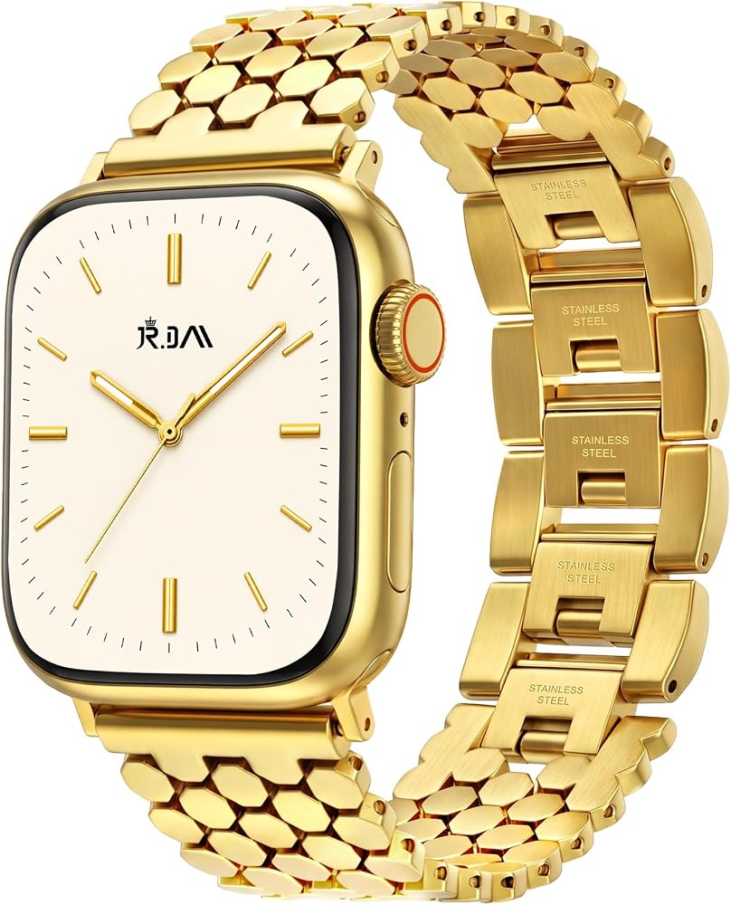 Gold Stainless Steel Honeycomb Band for Women for Apple Watch — 사진 1