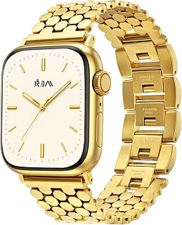 Gold Stainless Steel Honeycomb Band for Women for Apple Watch