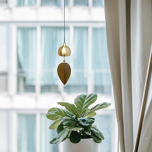Miniatura 7 de Campanillas de viento de cobre para liquidación  Campana de metal colgante de cobre para exterior, campanilla colgante para buena suerte, caja