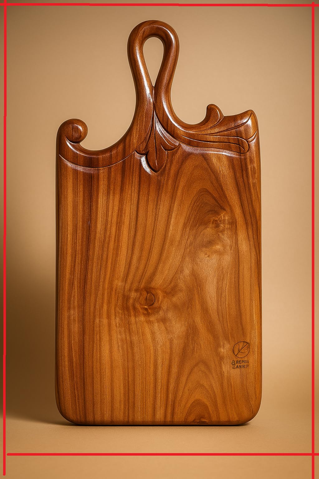 Sponsored Ad - Solid Sheesham Wood Chopping Board/Cutting Board | Anti Bacterial | Single Piece | No Joint | 17x9x1 inch (Piece of Paradise)