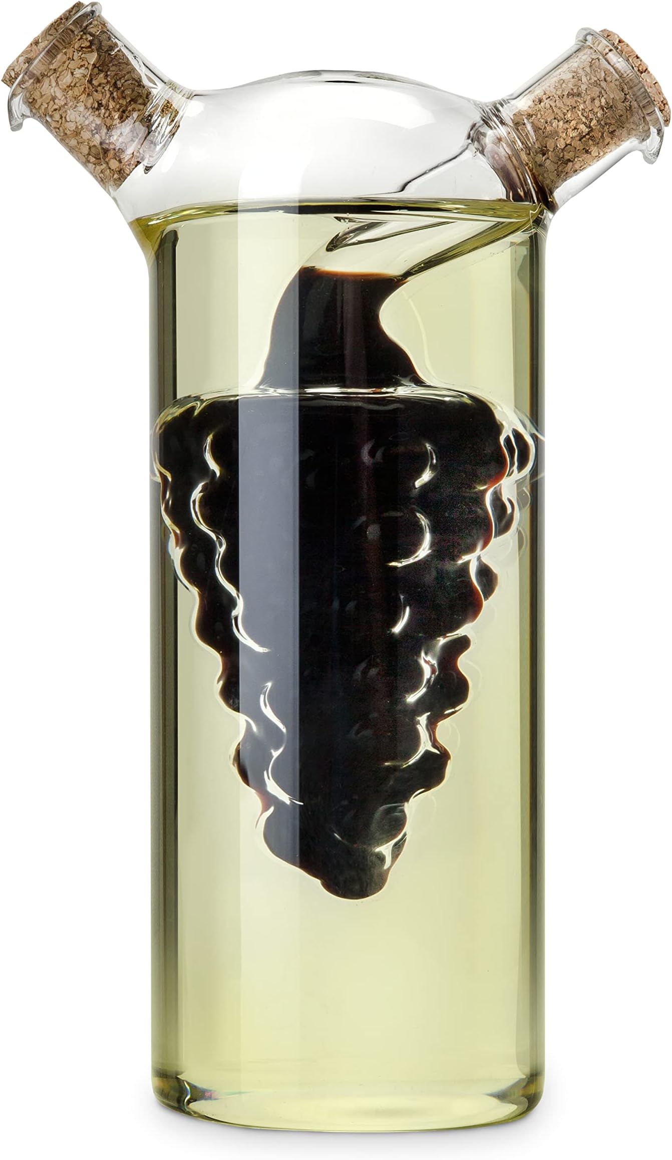 - True Napa Olive Oil and Vinegar Cruet with Cork Stopper, Perfect for Housewarming, Picnic, Dinner, BBQ, Outdoor Party, Salad Bar Accessories, Home Essentials, Set of 1