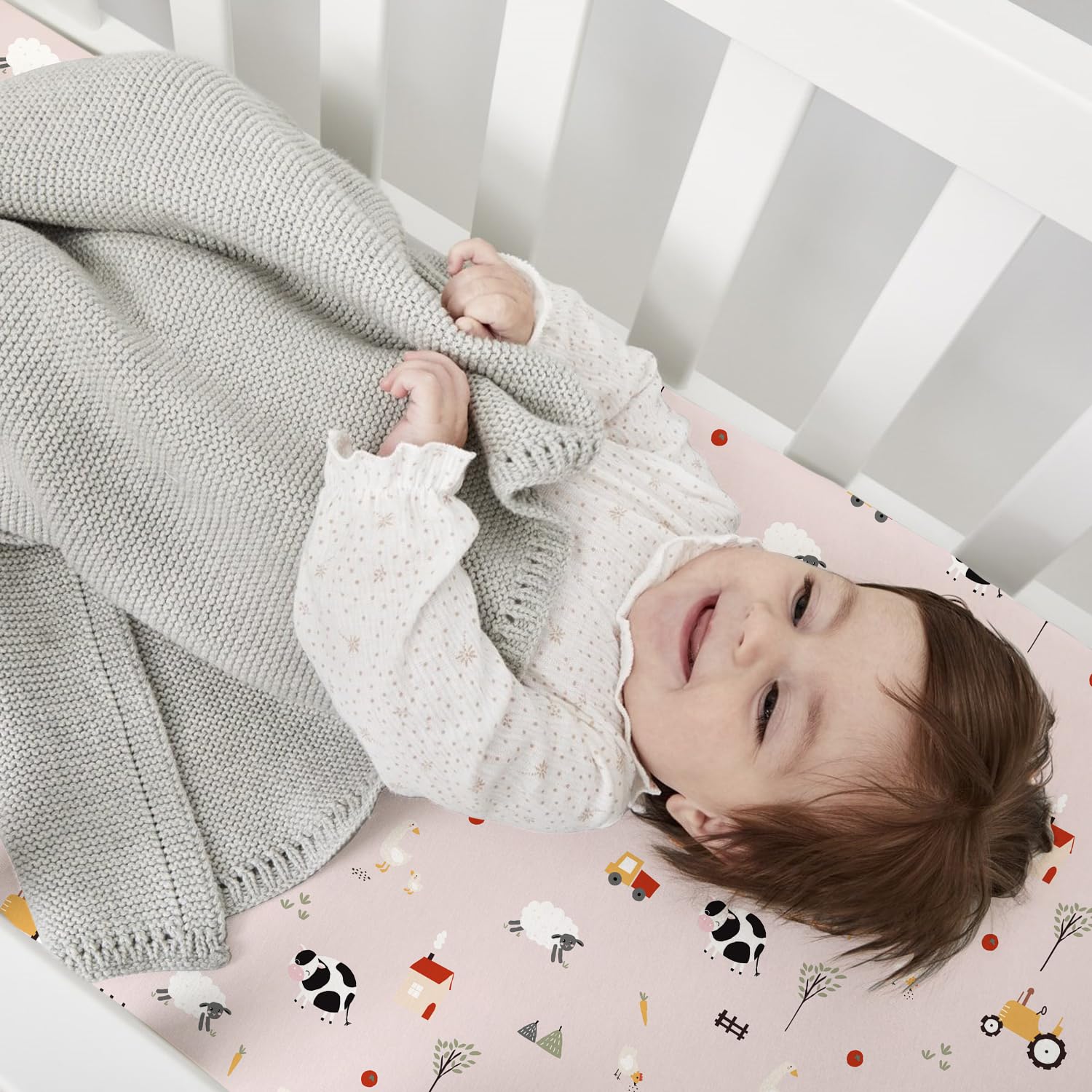 Little Grape Land Set van 4 hoeslakens 60 x 120 cm, baby, van