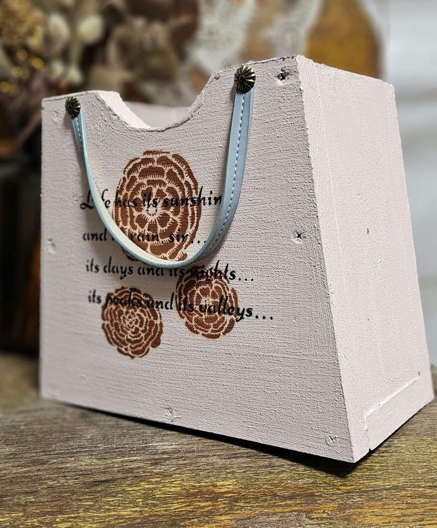 バック型ウッドプランター♪ウッド雑貨　リメイク鉢　プランター多肉　ガーデニング Amazon.co.jp: バック型ウッドプランター♪ウッド雑貨 リメイク