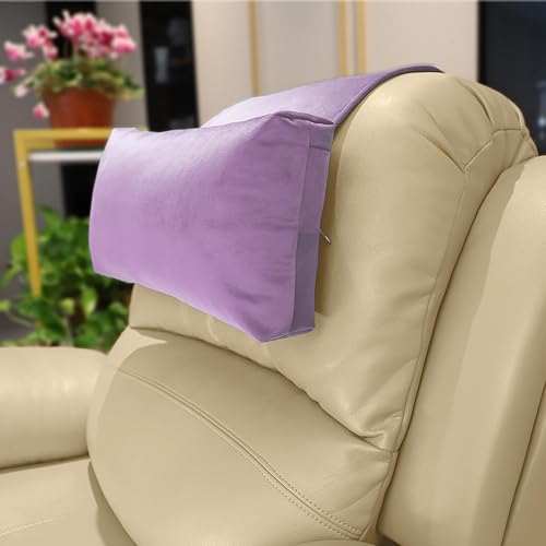 Miniatura 10 de Almohada para Reposacabezas con Relleno de Algodón Perlado - Cojín Antideslizante para Reposacabezas para Sillones Reclinables, Sofás y Sofás de Dos