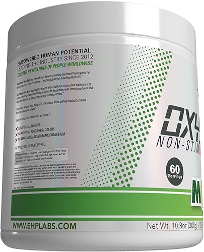 Miniatura 8 de EHPlabs OxyShred Suplemento de trituración no estimulante, promueve la trituración, el refuerzo de energía, el preentrenamiento, el refuerzo del