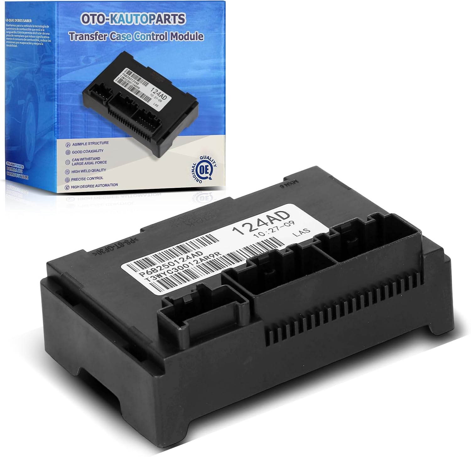 OTO-K Transfer Case Control Module TCCM Compatible with Jeep Grand Cherokee Dodge Durango 2016 2017 2018 2-Speed Automatic Transmission,Replace#68250124AD 68250124AA 68250124AB 68250124AC