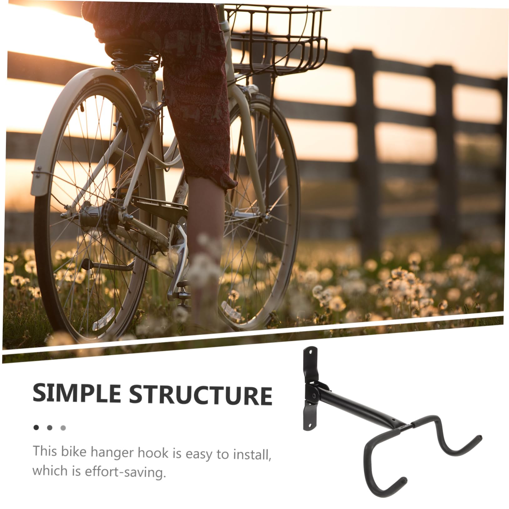 Gancio Per Portabiciclette Garage e Mountain Bike Facile Installazione e