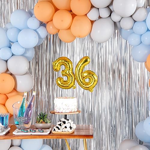 Miniatura 10 de Restaurantware Balloonify - Globo de números de 16 pulgadas, 1 globo reutilizable para fiesta, número "9", autosellado, globo metálico de aluminio