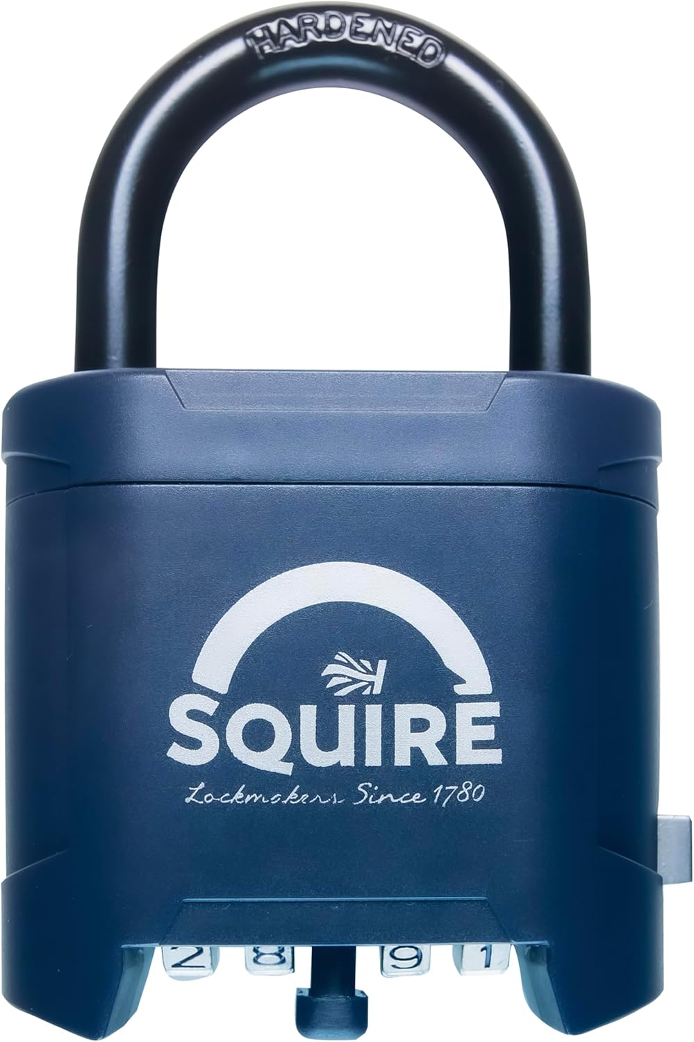 Squire Mystic Combi BF60 Padlock, angled view