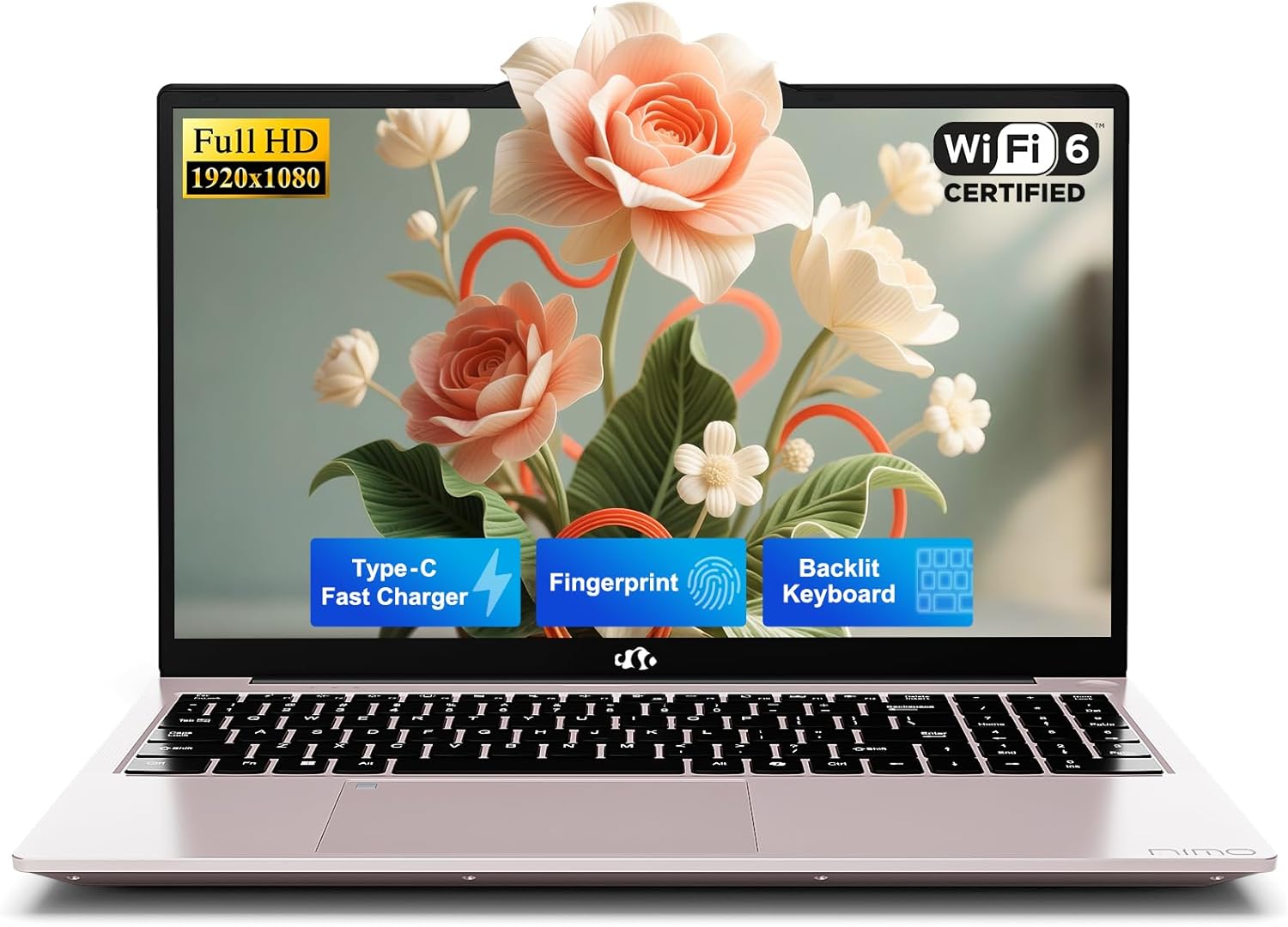 NIMO 15.6″ IPS FHD-Student-Laptop, 16GB RAM 512GB SSD N150(Beat to i3-10110U, 4 …