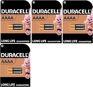 8X Duracell AAAA Alkaline (4 Blister Pack of 2 Batteries) 8 Batteries