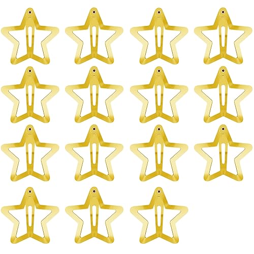 Miniatura 8 de Pinzas para el cabello con broches de presión, antideslizantes, accesorios para el cabello de estrella de varios colores, pinzas de metal para el