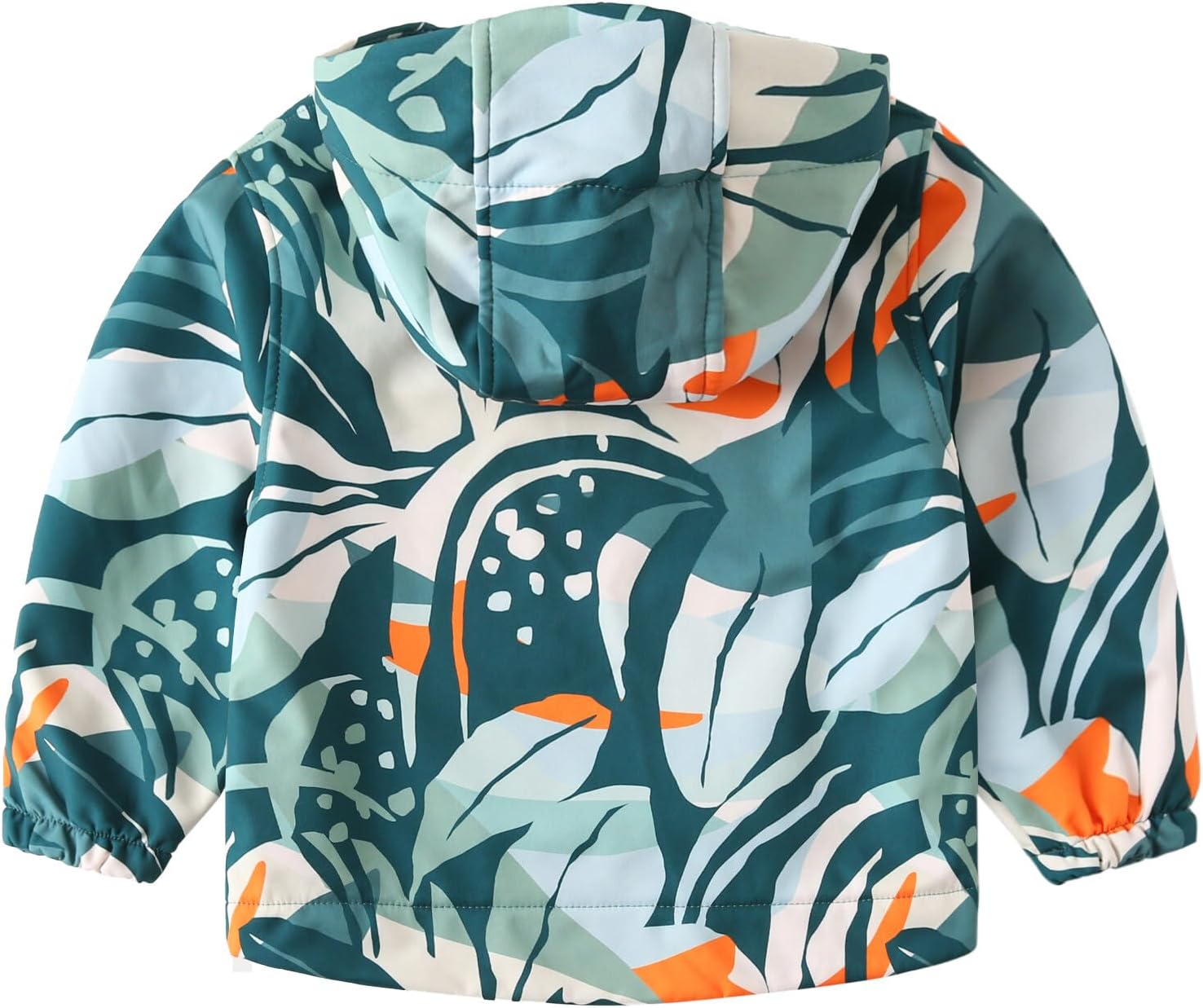 Happy Cherry Toddler Baby Boy Girl Printed Fleece Lined Jackets Waterproof Softshell Hooded Windbreaker Coat for Spring Fall