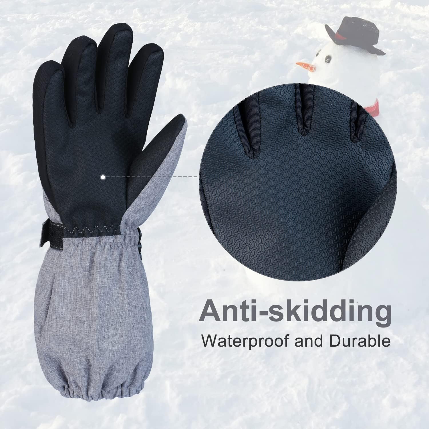 Plazenzon Kids Ski Gloves Waterproof Insulated,Kids Gloves Winter for Skiing,Snow Gloves for Kids Snowborading,Winter Skiing Gloves for Boy & Girl 4-7,8-11,12-15 : Clothing, Shoes & Jewelry