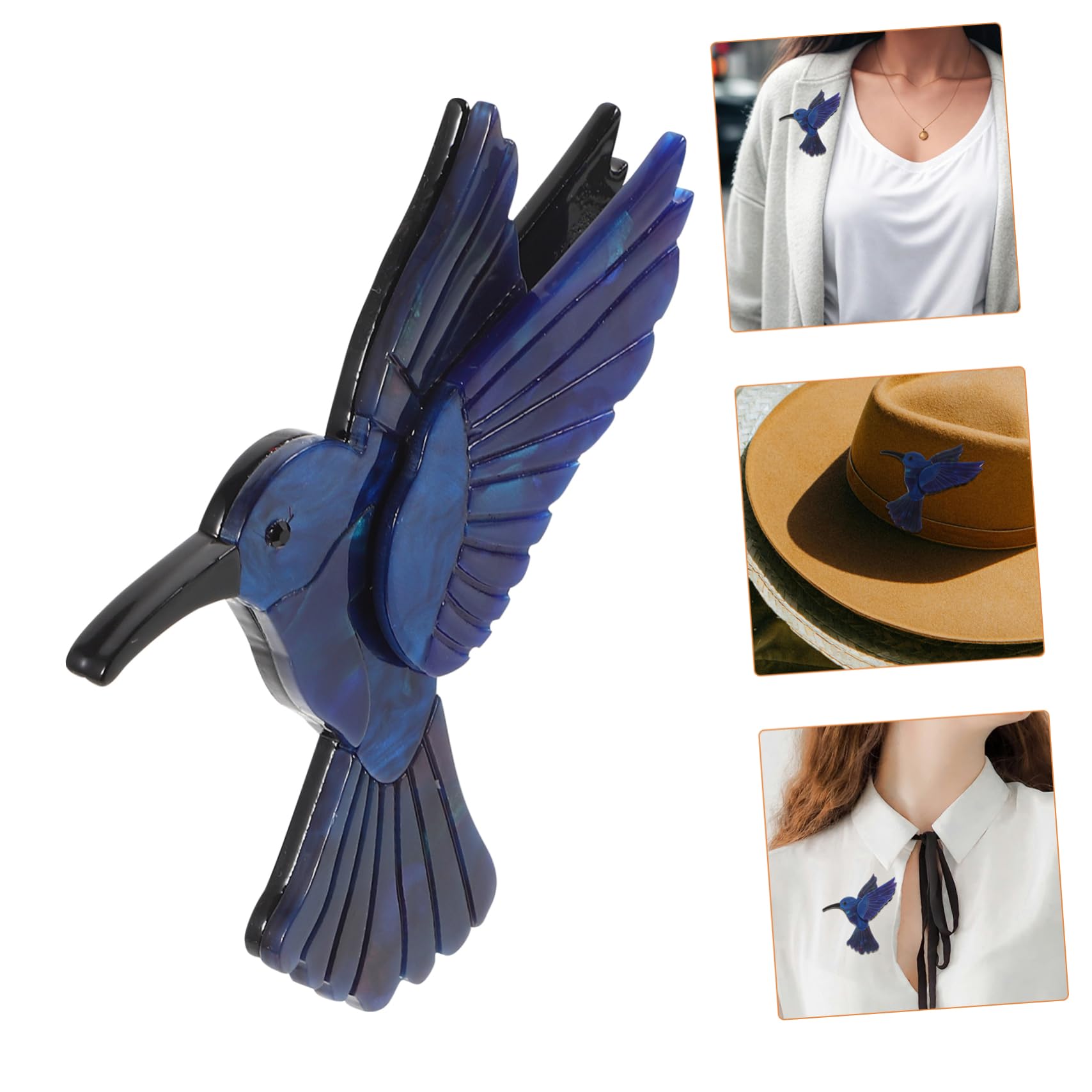 FRCOLOR Tierbrosche Anstecknadel Kolibri Schmuck Broschennadeln Für Frauen Kolibri Kolibri Form Brosche Kolibri Brosche Schmuck Broschennadel Cartoon Emaille Süßes Acryl