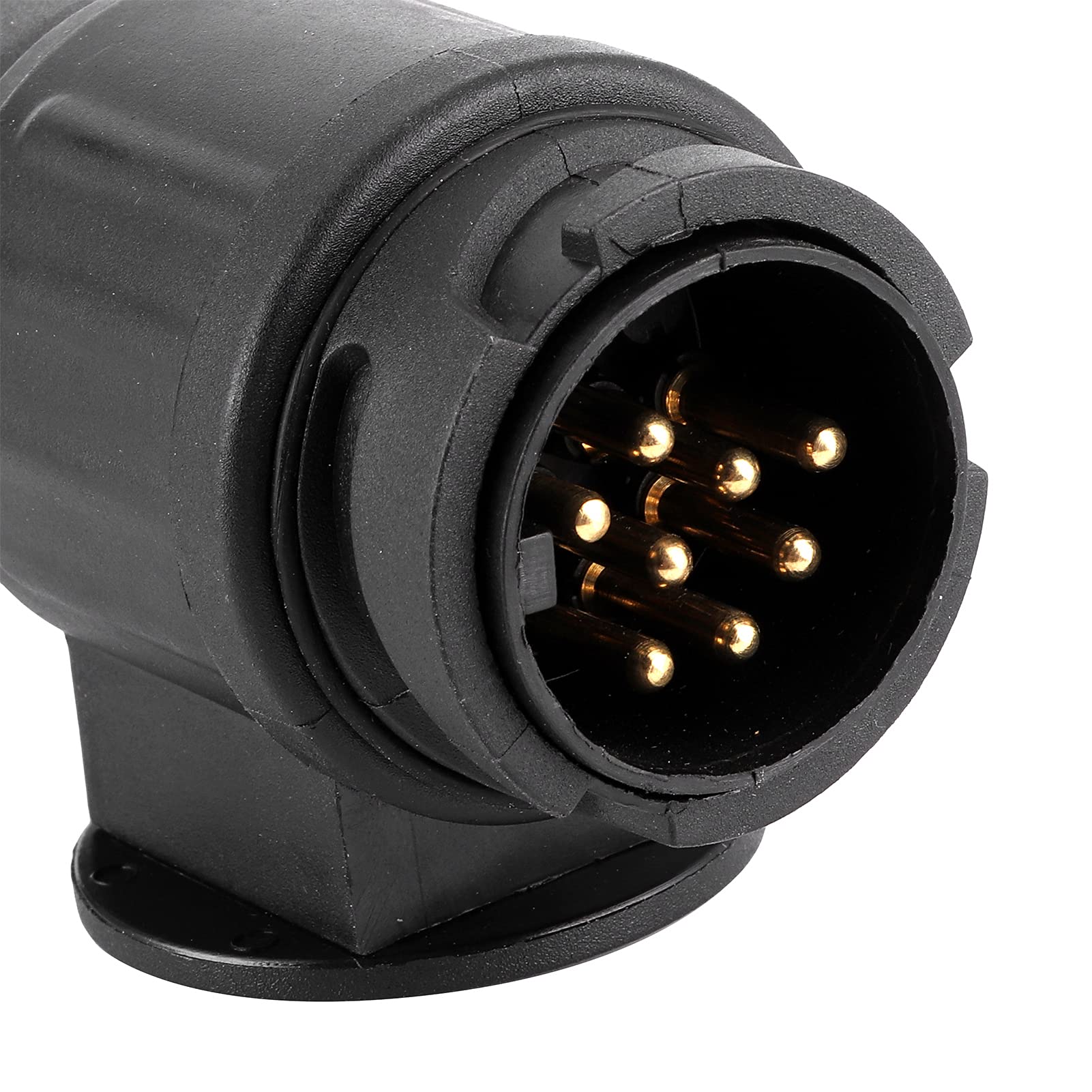 Adapter złącza przyczepy Europejskie 13-pinowe na amerykańskie 4-pinowe okablowanie obwodu tylnych świateł Konwerter typu Plug and Play – Separator sygnału dla dwuprzewodowych