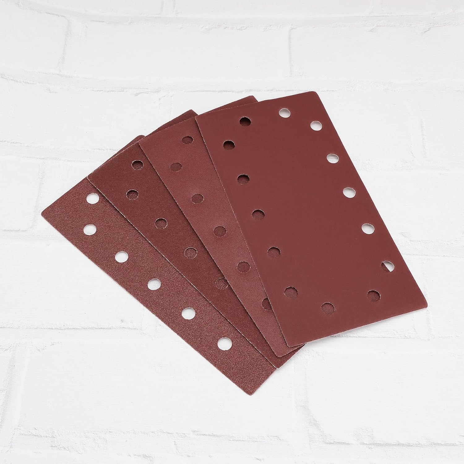 40Pcs Sanding Sheets Set 115 x 230 mm Sander Pads Hook and Loop 1/2 Sanding Sheets for Orbital Sanders, Mixed Grit 60/80/120/240