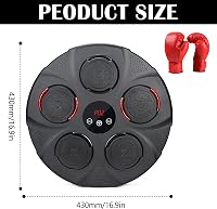 Aisny Bluetooth Zenés Boxgép - 9 Módú Fali Edzőeszköz RGB Világítással, Állítható Boxzsák Férfiaknak és Nőknek, Erőnlét Fejlesztéshez és Fog 5