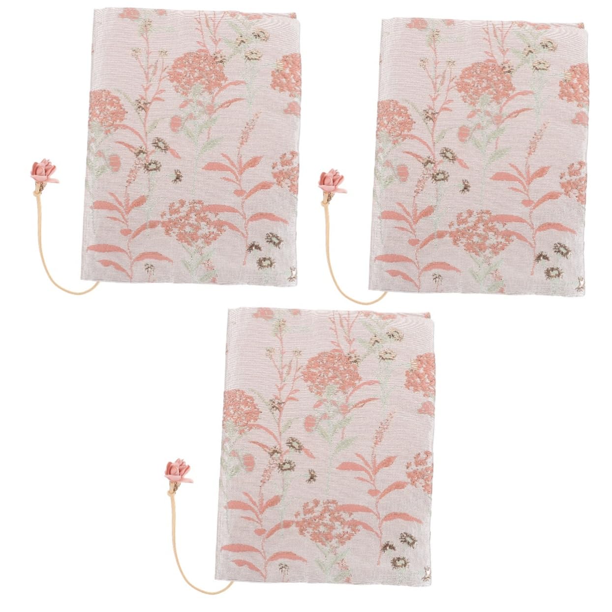 SHINEOFI 3pezzi Copertina Per Libri Protettore Antiscivolo e Antistrappo Fodera Decorativa Per Quaderni Stile Chic e Perfetta Per Uso Quotidiano e Viaggi