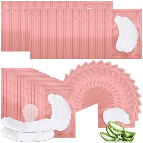 200 pares de almohadillas de gel para debajo de los ojos, almohadillas de gel para extensión de pestañas, kit de parches para suministros de