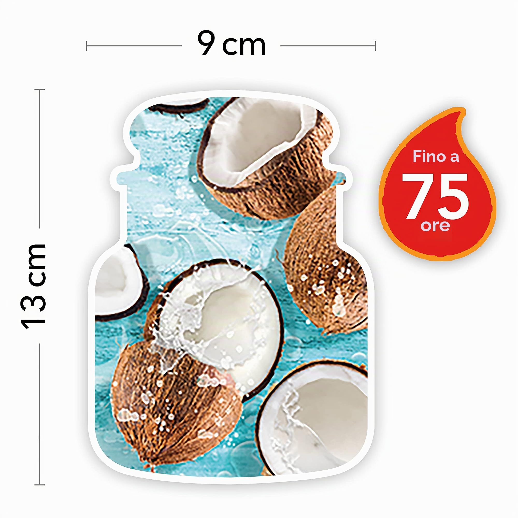 Yankee Candle Candela profumata in giara media | Latte di cocco | Durata Fino a 75 Ore