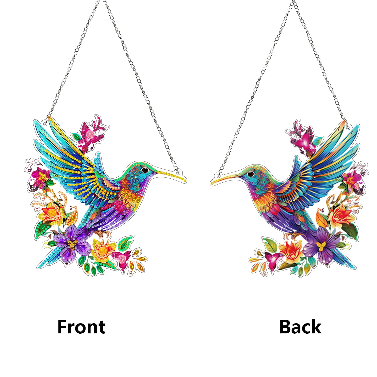 Amiiba Diamond Painting Hanging KitsBlue Hummingbird - Image 4