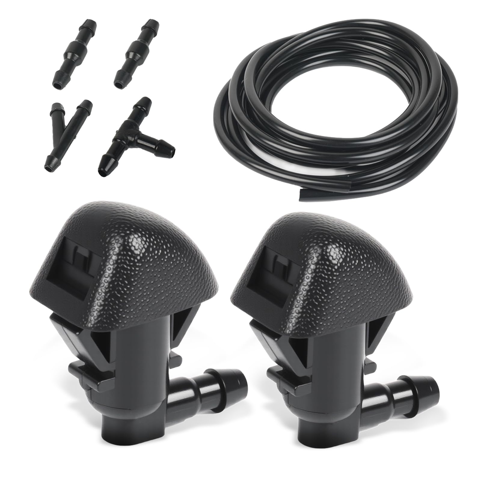 OTUAYAUTO Windshield Washer Nozzles Kit, Compatible with Honda Pilot 2009-2015, Front Windshield Wiper Spray Nozzles with Washer Fluid Hose &amp; Connectors, Replaces OEM # 76810-SZA-A01ZA 76810-SZA-A00ZA