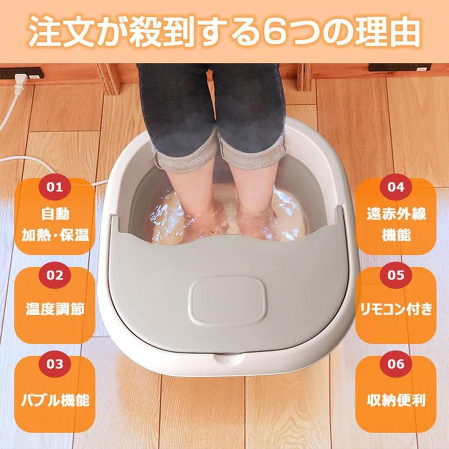 LEMMAN 【2023新登場】電気足湯 フットバス 折りたたみ式電動保温 足湯器 足湯用バケツ フットバス電動足湯器 自動47℃保温・加熱機能 自動加熱バブル機能 35℃～47℃の温度調節 急速加熱及び気泡機 タイマー機能遠赤外線フットバス マルチモード リモコン付きコンパクト・軽量ポータブル収納 足の冷え対策 電動フットバス 足浴桶 家庭用 足熱対策 父母ギフト クリスマスギフト,ピンク