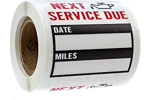 Indispensable Oil Change Window Stickers: Clarity and Efficiency for Quick Vehicle Maintenance