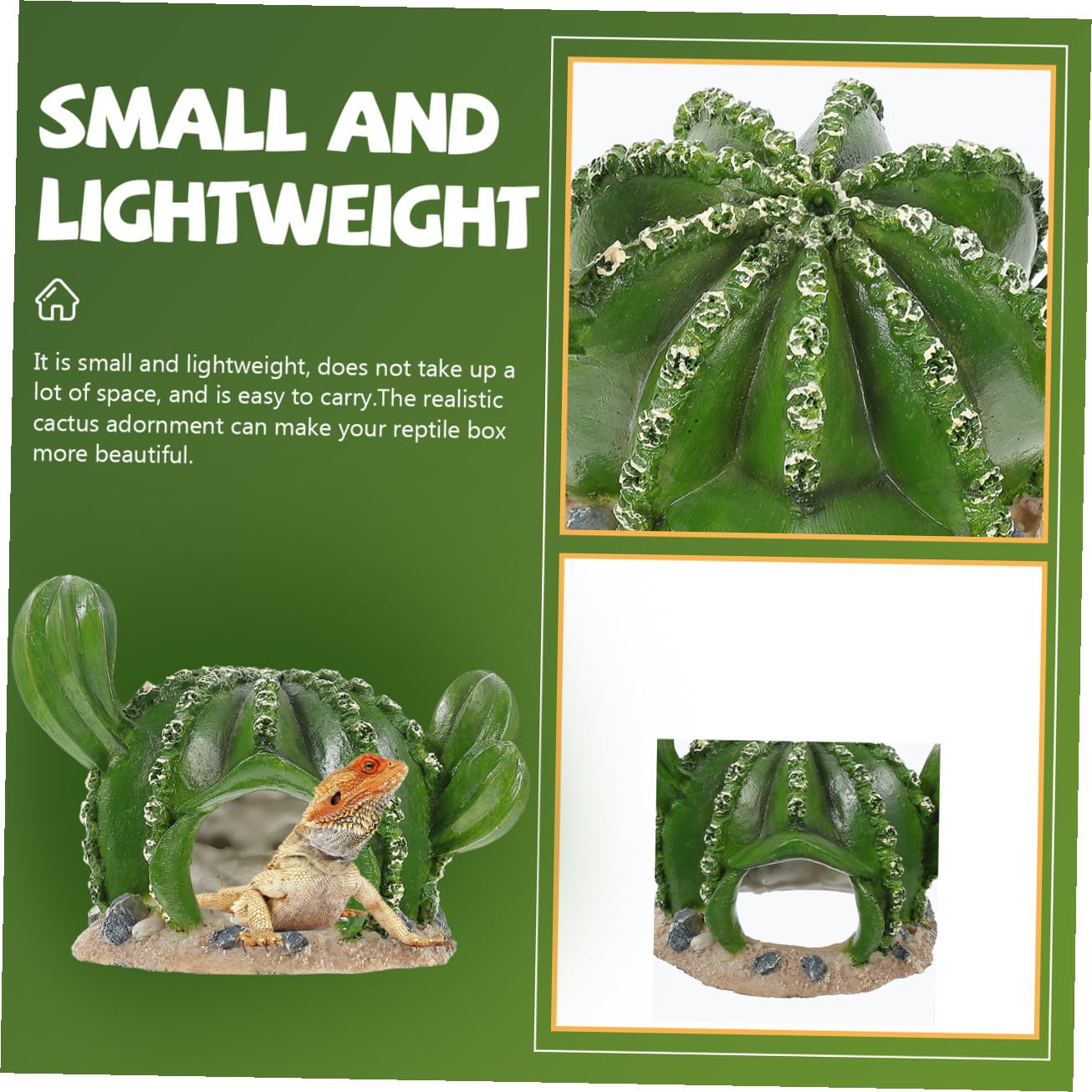 BESPORTBLE Adornos De Jardinería para Peceras 3 Piezas Mesa De con Patas Escondite De Reptiles Decoración para Pecera De Serpientes Pecera De Reptiles Dragón Barbudo Escondite