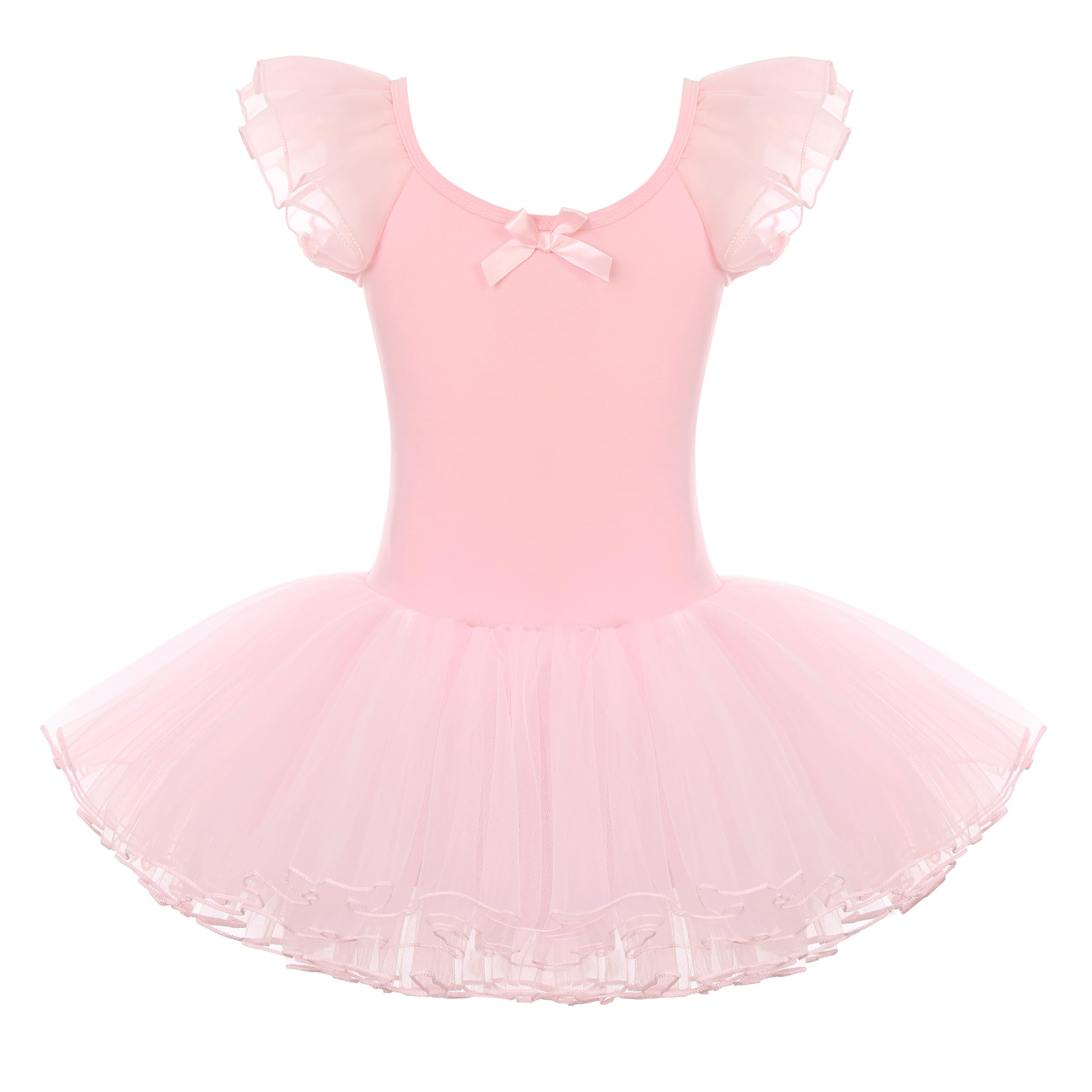 Robe de Danse Ballet pour Fille Coton Justaucorps de Ballet Tutu Danse Classique Fille
