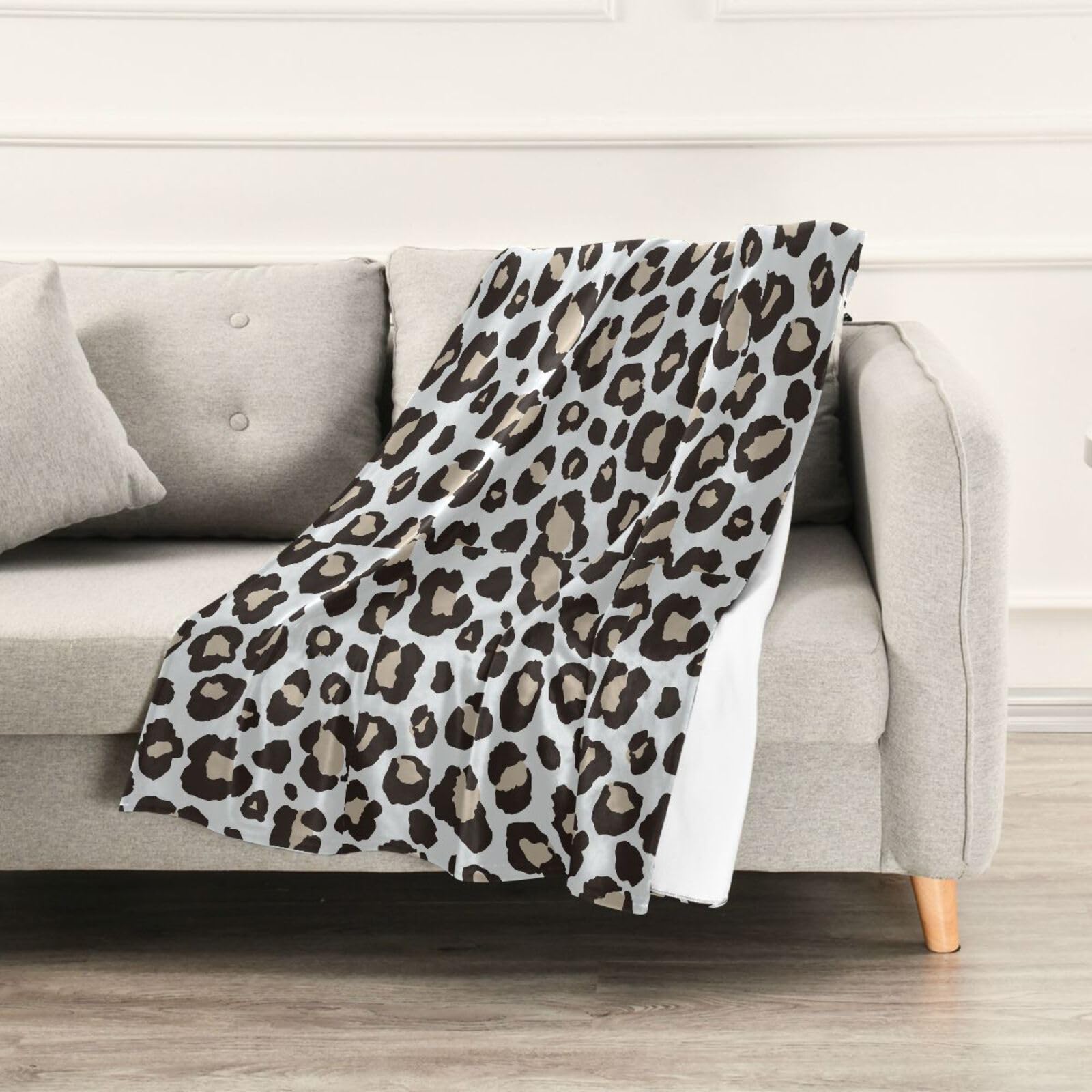 Plaid jeté de lit ou fauteuil raye en coton - Beige - 0.00