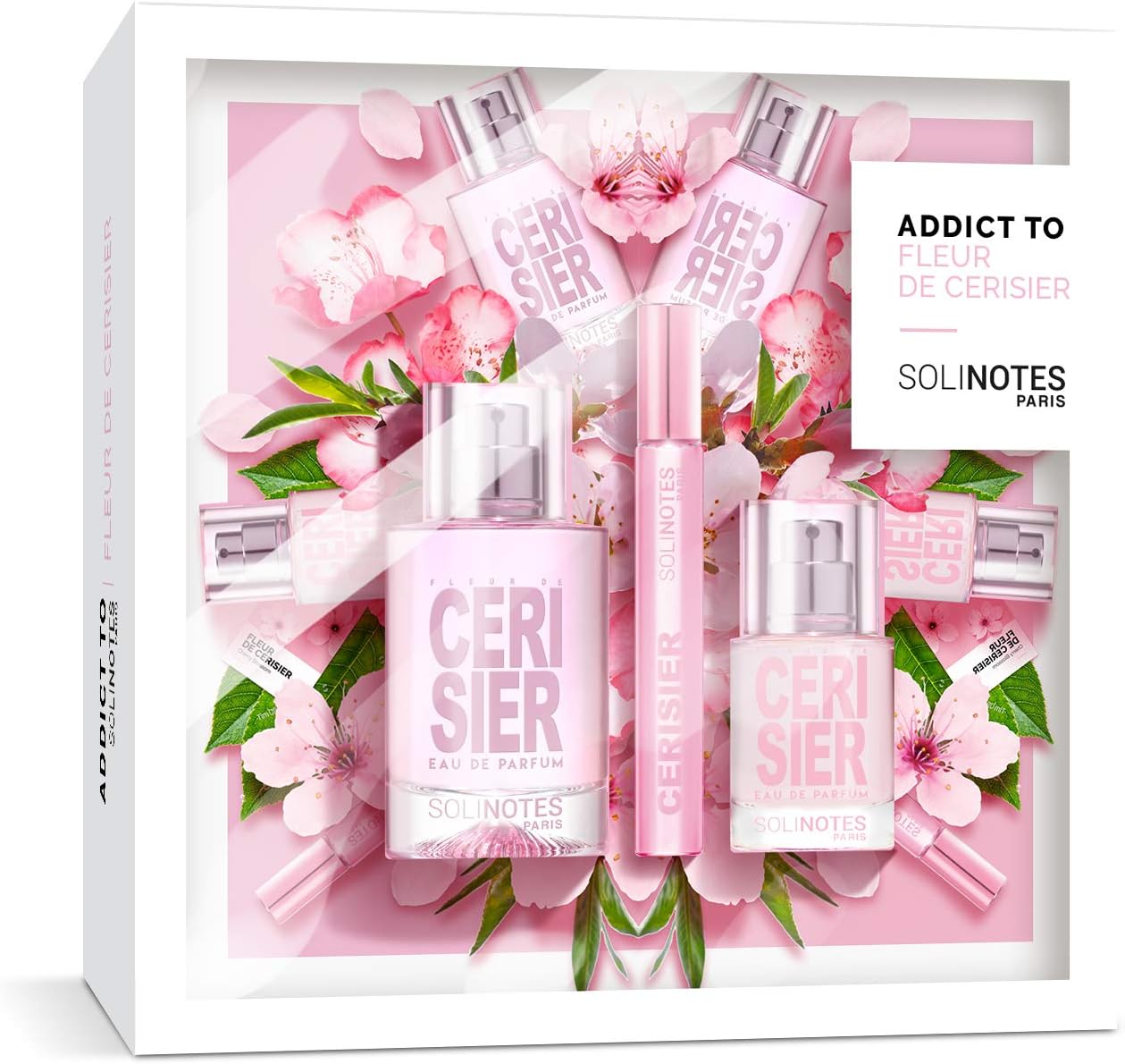 Solinotes Paris Limited Edition Colorblock - Cherry Blossom (Cerisier) Set - 3 pcs