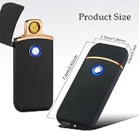 Vista 6 de Encendedor Electrónico, Encendedor Eléctrico, Encendedor Inteligente Recargable USB, Encendedores Geniales Portátil Encendido de Doble Cara